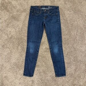 J. Crew Medium Wash Toothpick Jeans - 24 Ankle